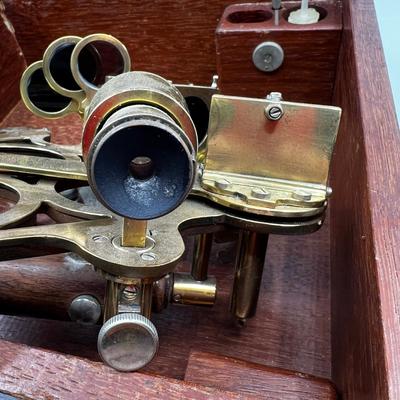 N298 Antique Brass Sextant by N.V. Observator - Rotterdam