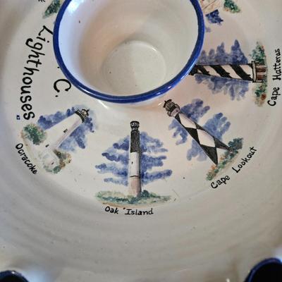 Lighthouse Themed Wine Rack & Serving Items (K-DW)