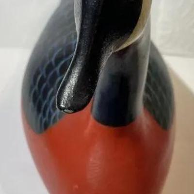 William A. Coleman Maryland Wooden Duck/Goose Decoy 9" Long Dated 1976 in Good Preowned Condition.