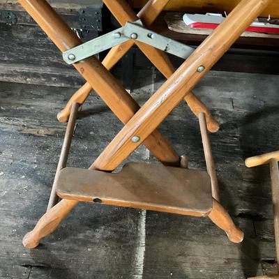 N434 Vintage Casual Low Deck Chair & Captains Chair