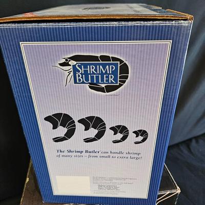 NIB Fry-Baby, Shrimp Butler and Shrimp Cocktail Glasses (K-DW)