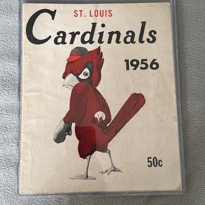 1956 St. Louis cardinals official souvenir yearbook