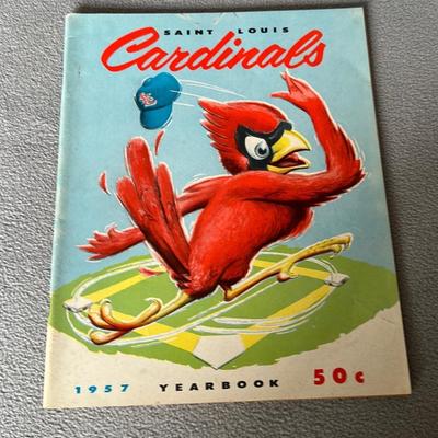 1957 St. Louis cardinals official souvenir yearbook