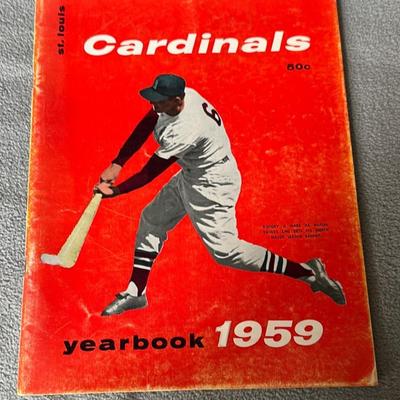 1959 St. Louis cardinals official souvenir yearbook