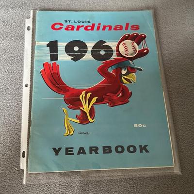 1960 St. Louis cardinals official souvenir yearbook