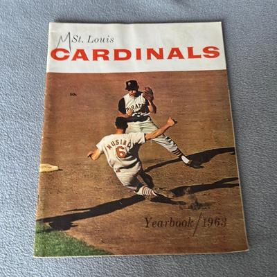 1963 St. Louis cardinals official souvenir yearbook