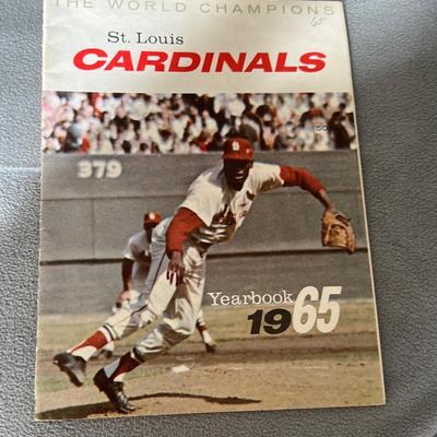 1965 St. Louis cardinals official souvenir yearbook