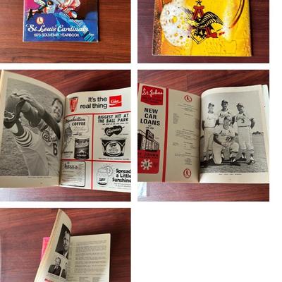 1973 St. Louis cardinals official souvenir yearbook