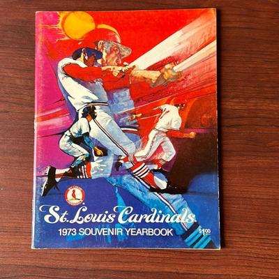 1973 St. Louis cardinals official souvenir yearbook