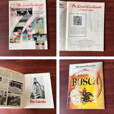 1974 St. Louis cardinals official souvenir yearbook