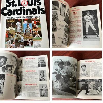 1975 St. Louis cardinals official souvenir yearbook