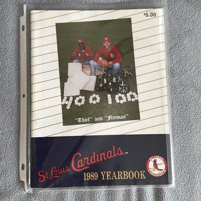 1989 St Louis Cardinals Baseball Yearbook