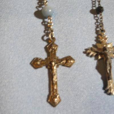 Catholic Religious Rosery and Cross Lot - Estate Jewelry Lot