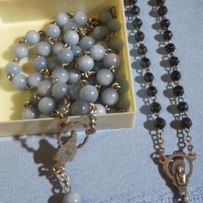 Catholic Religious Rosery and Cross Lot - Estate Jewelry Lot