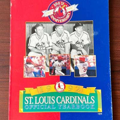 1992 St Louis Cardinals Baseball Yearbook