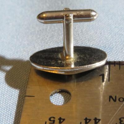 Silver Tone Elks Club Cuff Links & Gold Tone Tie Pins