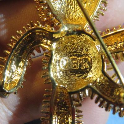 Camrose and Kross JBK Jewelry Lot 7pcs -Silver Howlite Turquoise Color Necklace - Crystal Sunburst brooch +++