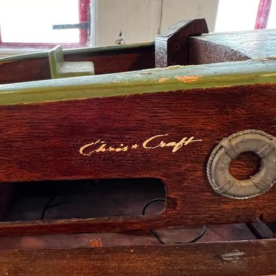 N439 Vintage Chris Craft 32â€ Wooden Boat Model AS IS