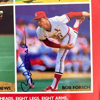 St. Louis cardinals 1987 official scorebooks autographed
