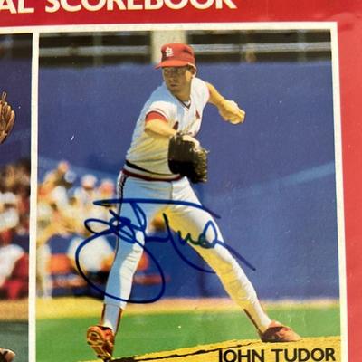 St. Louis cardinals 1987 official scorebooks autographed