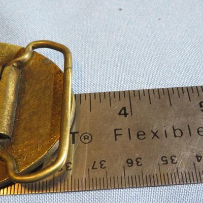 Chicago Fire Fighters Union - Local 2 - Vintage Brass Belt Buckle - Rare Estate Find