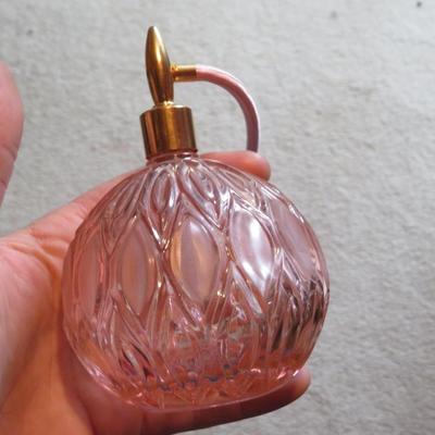 Antique Pink Atomizer Perfume Bottle