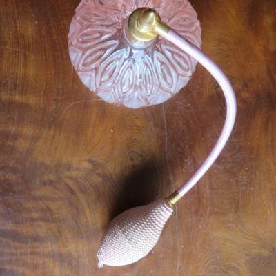 Antique Pink Atomizer Perfume Bottle
