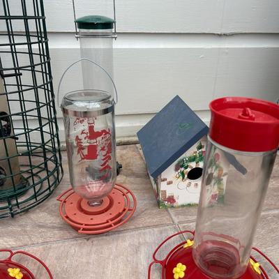 Bird feeders as seen