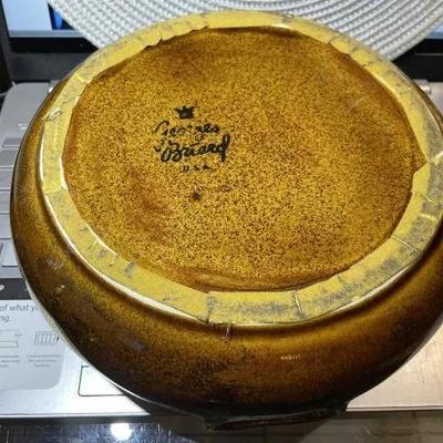 Vintage Scarce 9" Handle-Handle Georges Briard Signed Base Casserole Covered Bowl as Pictured.