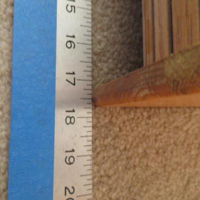 Mid-Century Roll Top Wooden Cabinet