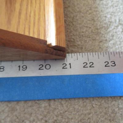 Mid-Century Roll Top Wooden Cabinet