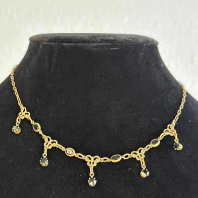 Kenny Ma San Francisco Black Crystal Necklace
