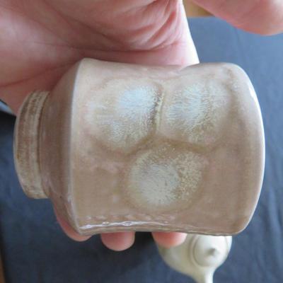 Handmade Earthy Teapot and Mug Signed Young ?