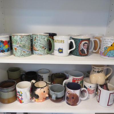 Coffee Mug Lot - Estate Collection of Mugs - All Seen