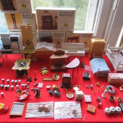 Dollhouse Furniture & Miniatures - Rare Estate Find - Amazing Lot, Must See - Everything seen in photos.