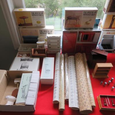 Dollhouse Furniture & Miniatures - Rare Estate Find - Amazing Lot, Must See - Everything seen in photos.