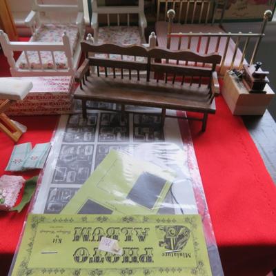 Dollhouse Furniture & Miniatures - Rare Estate Find - Amazing Lot, Must See - Everything seen in photos.