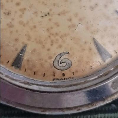 Vintage Rare Automatic Black Shields Watch - French