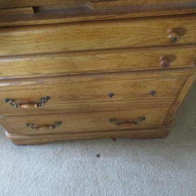 Bedroom Set - 3 Piece - 2 Dressers and One Nightstand - sold as is