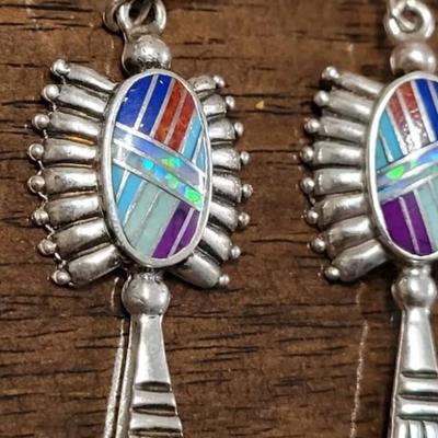 Beautiful Native American Inlay Earrings