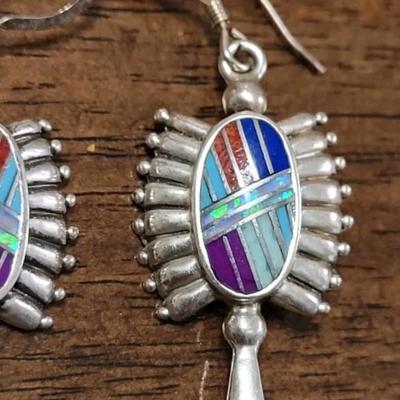 Beautiful Native American Inlay Earrings