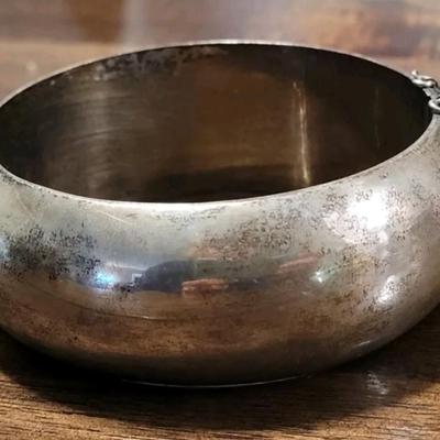 Vintage Taxco Hinged Bangle Bracelet