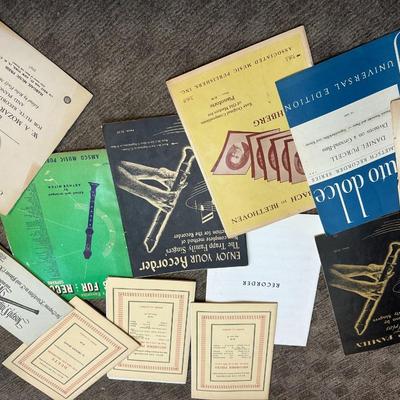 Lot of recorder music books