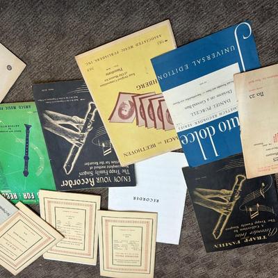 Lot of recorder music books