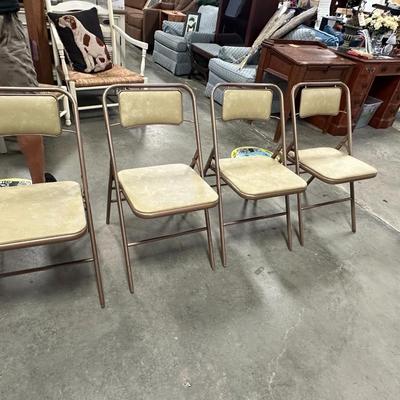 Midcentury folding chairs by Samsonite set of 4