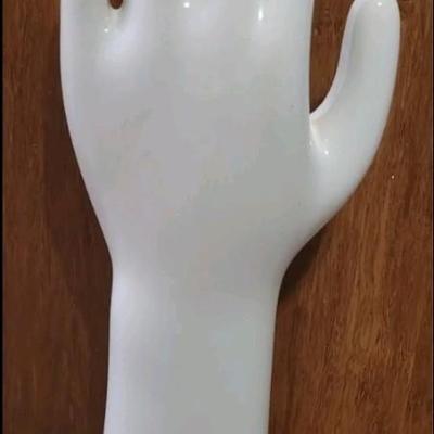 Vintage MCM White Ceramic Glove Display Hand