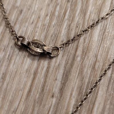Antique HOFFMAN BUTTERFLY WING & STERLING SILVER TROPICAL PENDANT CHARM