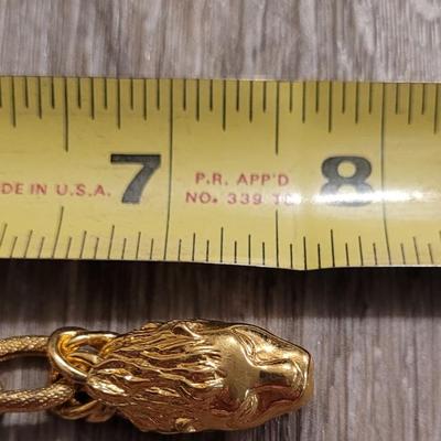 Dyadema Italian Bronze Double Lion Head Bracelet
