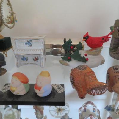 Porcelain Figures and more - 2 Shelves of Estate Fresh Bric-a-Brac - Must see