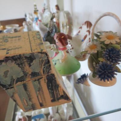 Porcelain Figures and more - 2 Shelves of Estate Fresh Bric-a-Brac - Must see